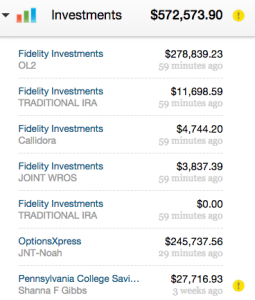 Investment accounts